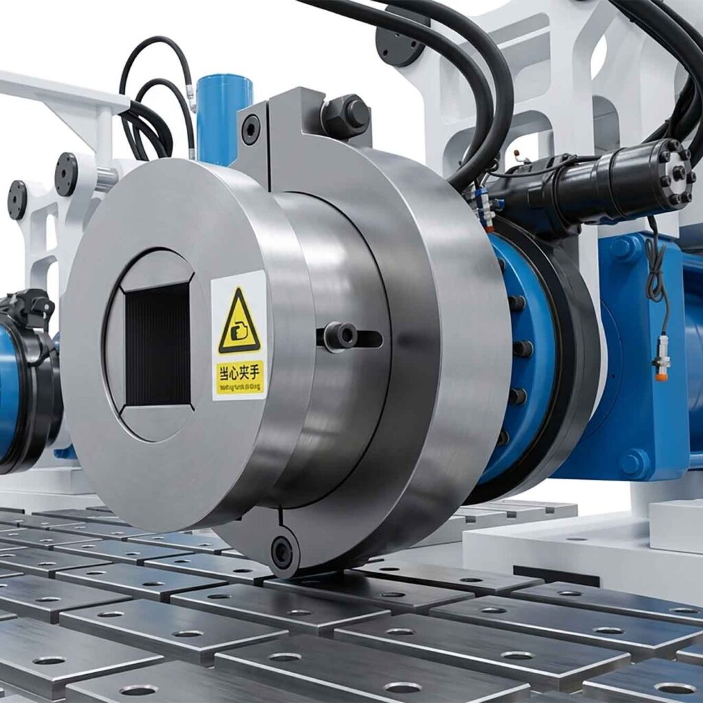 The Gripper Jaws of a Stretch Bending Machine 