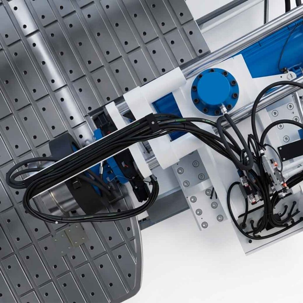 The Stretch-Bending Arm of a Stretch Forming Machine