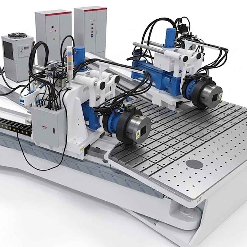 stretch forming machine